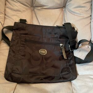 Coach nylon cross body bag